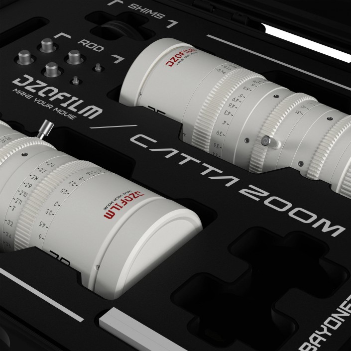 Catta 35-80 & 70-135mm T2.9 E-Mount Cine Zoom 2-Lens Bundle (White)