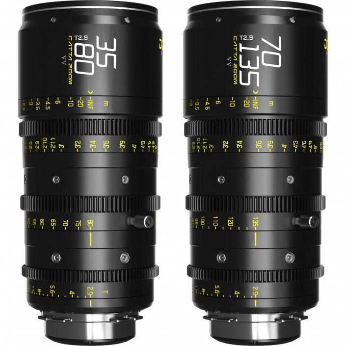 Catta Ace FF 35-80 & 70-135mm T2.9 Zoom Lens Bundle (PL/EF, Black)
