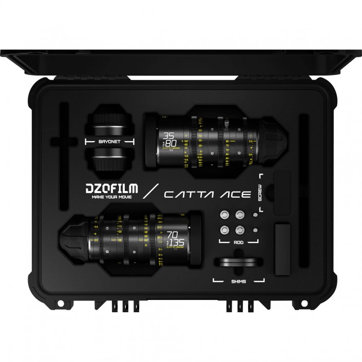 Catta Ace FF 35-80 & 70-135mm T2.9 Zoom Lens Bundle (PL/EF, Black)