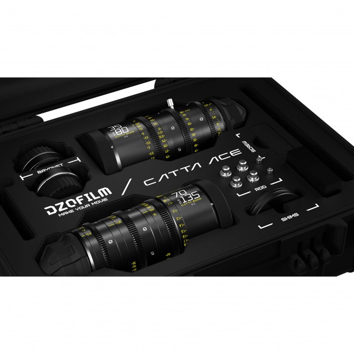 Catta Ace FF 35-80 & 70-135mm T2.9 Zoom Lens Bundle (PL/EF, Black)