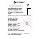 MUTINY™ Adjustable Angle IO EXT 9 Pin Cable 10"