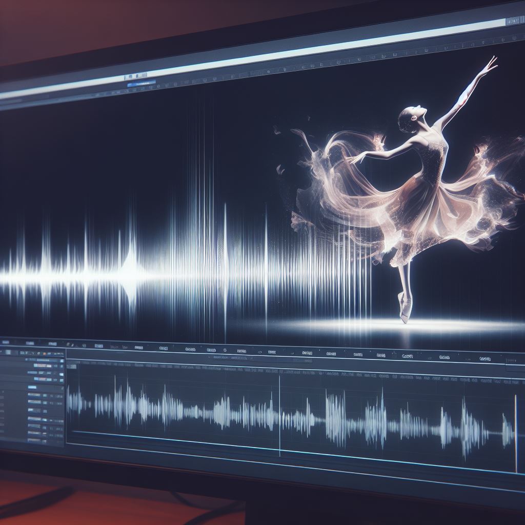 Dancer on edit screen waveform 
